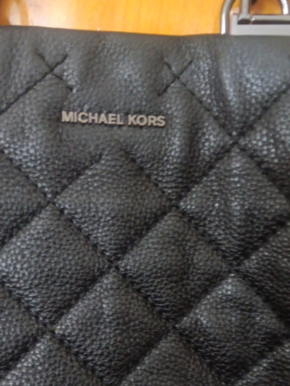 Michael Kors Black Quilted Leather Crossbody